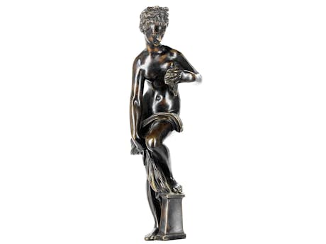 Bronzefigur Badende Venus , nach Modell von Giambologna (um 1529-1608) 