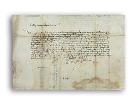 Urkunde Alfons V, 1396 – 1458