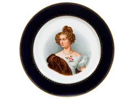 Portraitteller der Amalie Freiin von Krüdener