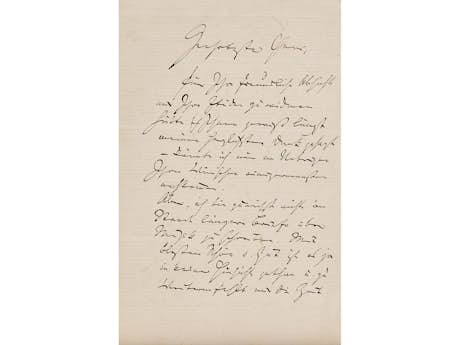 Brief von Johannes Brahms