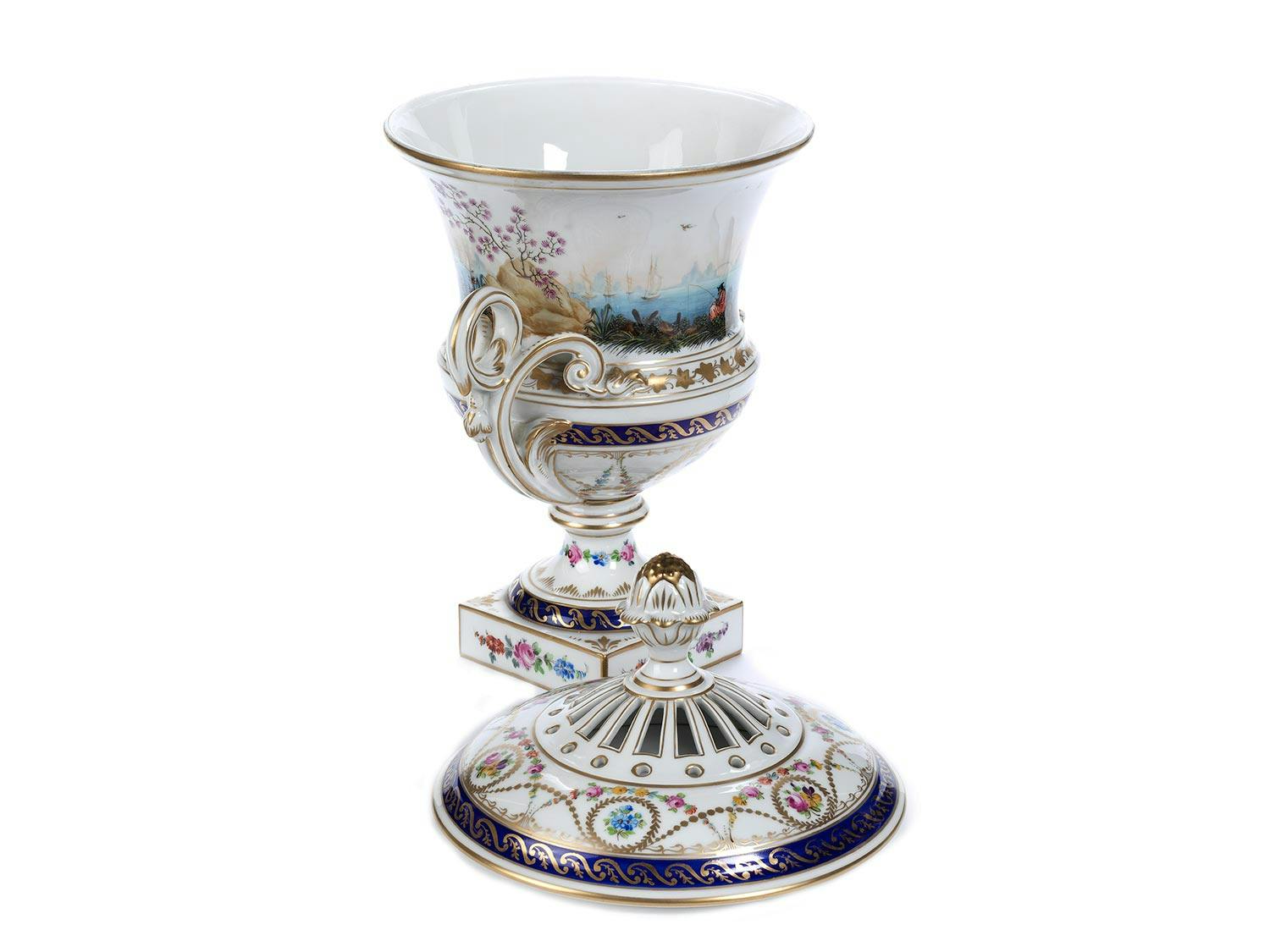 Detailabbildung: Deckelvase mit Chinoiserien