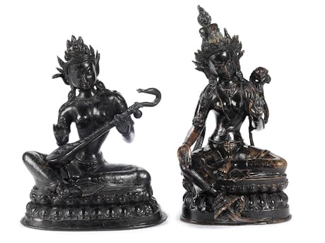 Paar Buddha-Figuren