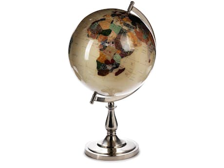 Globus mit Steinzier