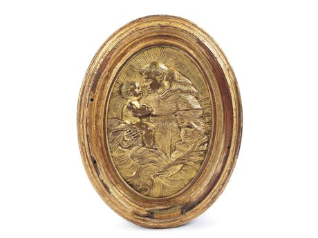 Relief mit dem Heiligen Antonius von Padua