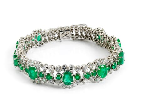 Smaragd-Brillantarmband
