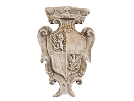 Wappenschild in Marmor
