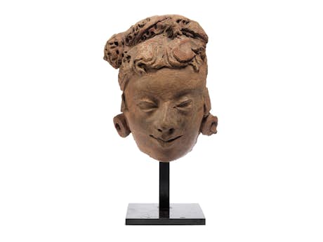 Terrakotta-Kopf eines Bodhisattva