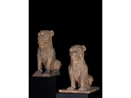Paar repräsentative Boxerhunde