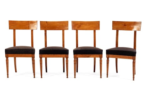 Vier Biedermeier-Stühle