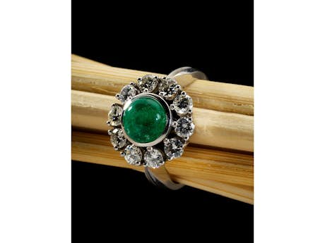 Smaragd-Brillantring