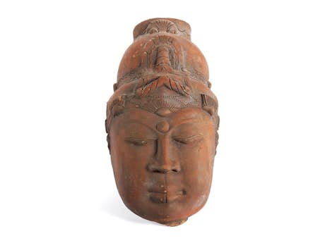 Grosser Javanischer Kopf einer Buddhafigur