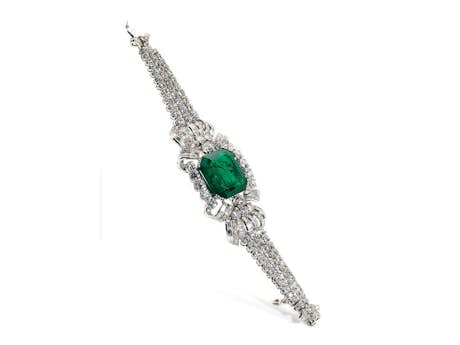Smaragd-Diamantarmband