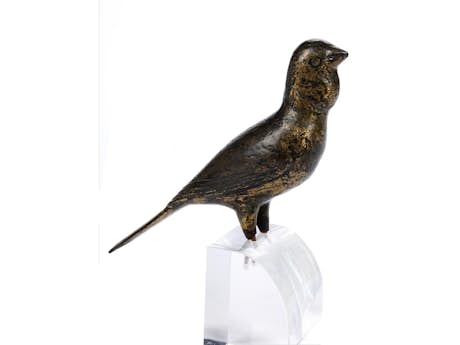 Bronzefigur eines Vogels