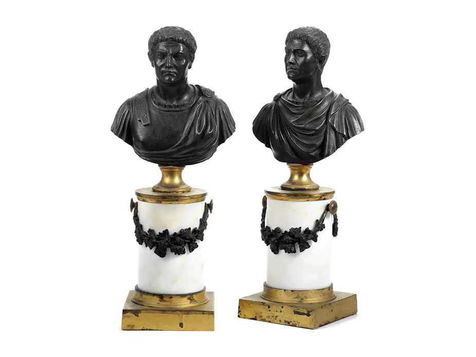 Paar Imperatorenbüsten - Hampel Fine Art Auctions