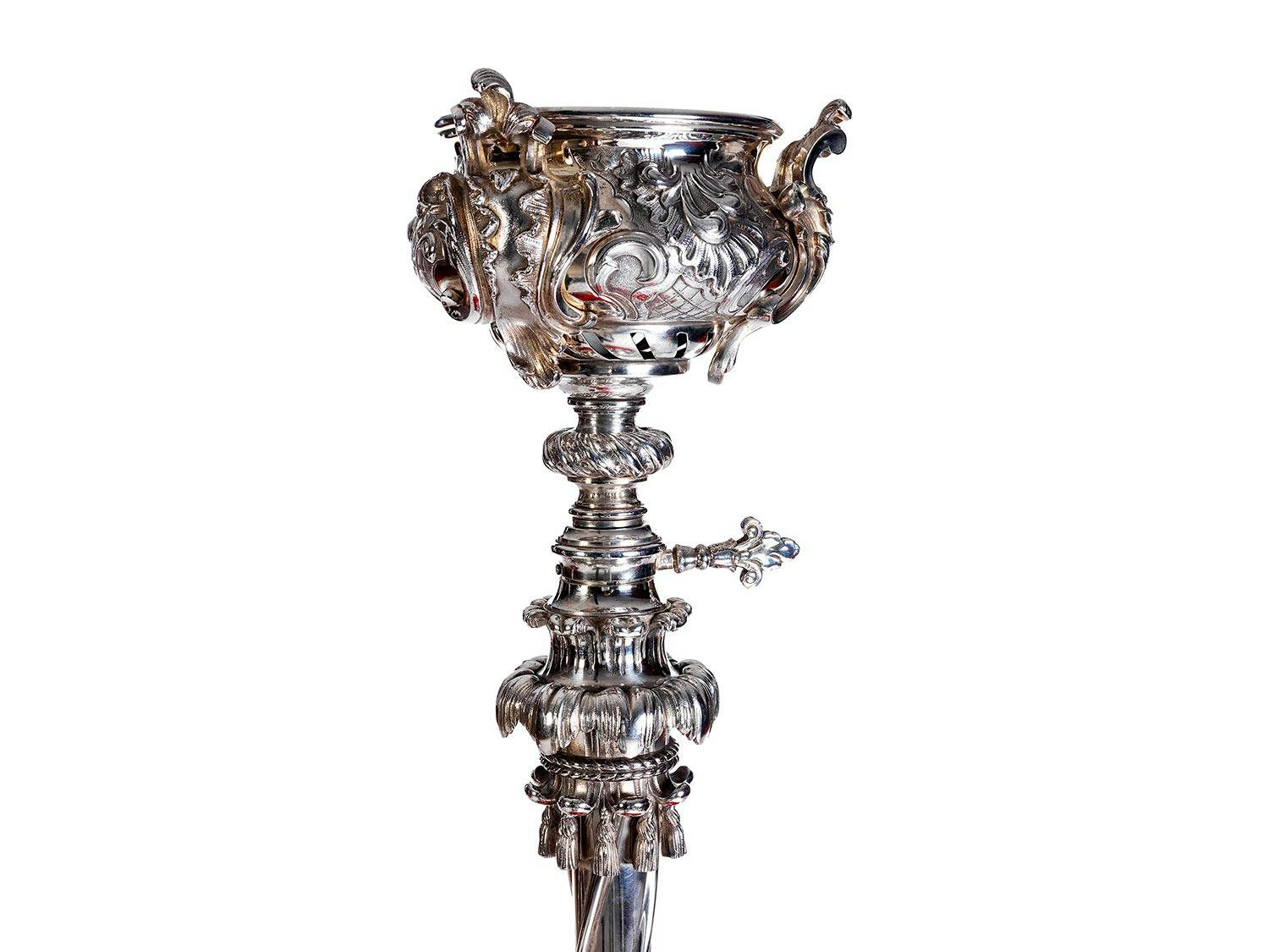 Detailabbildung: Paar neobarocke Guéridonlampen