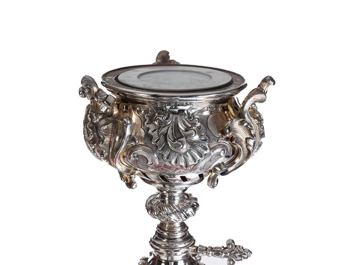 Detailabbildung: Paar neobarocke Guéridonlampen