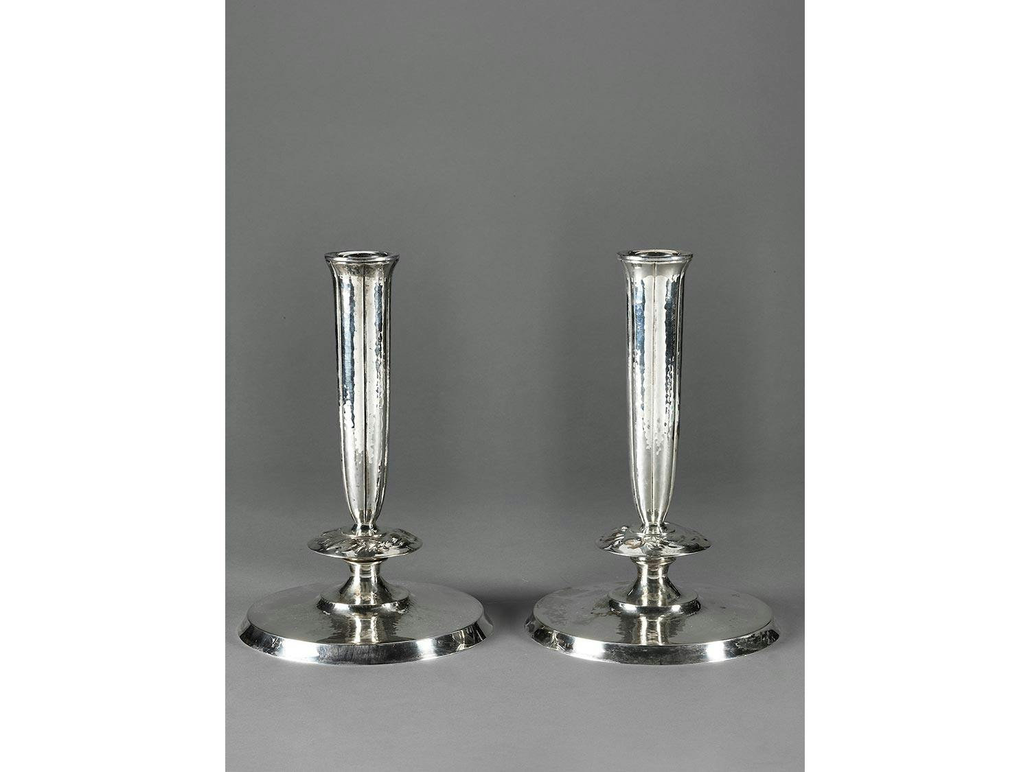 Detailabbildung: Paar Art déco-Silberleuchter