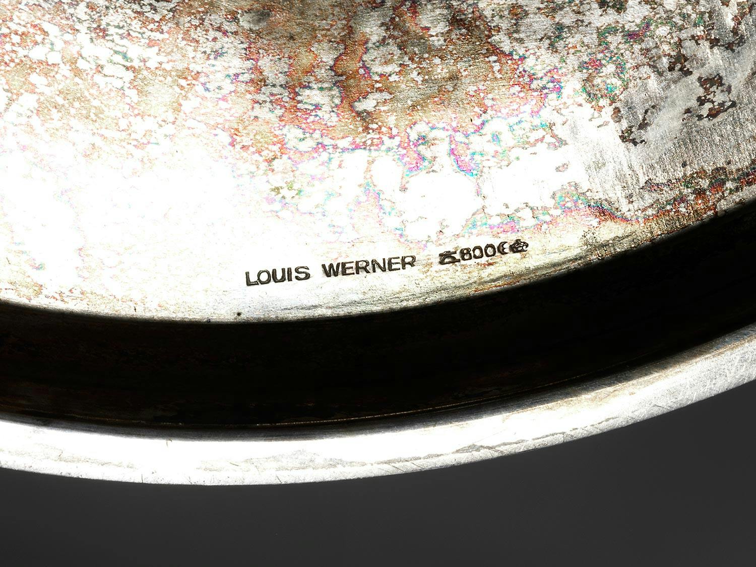 Detailabbildung: Paar Art déco-Silberleuchter