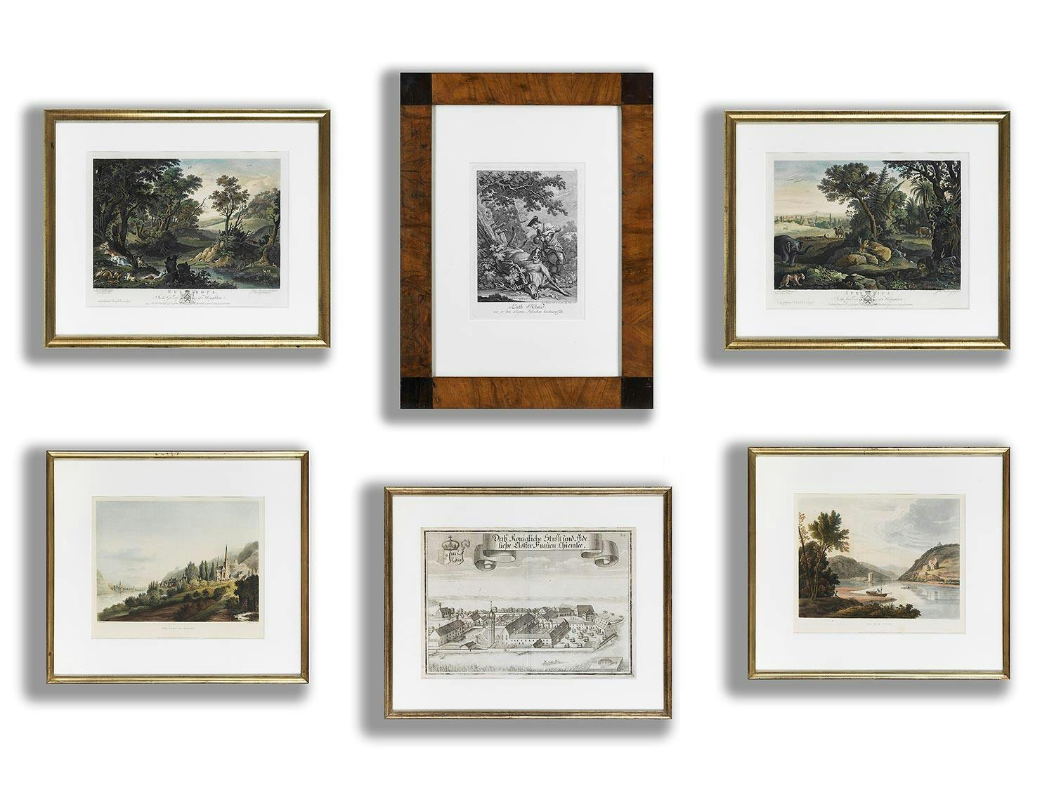 Konvolut von sechs druckgrafischen Werken