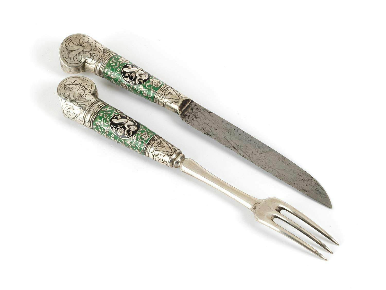 Detailabbildung: Höfisches Reisebesteck