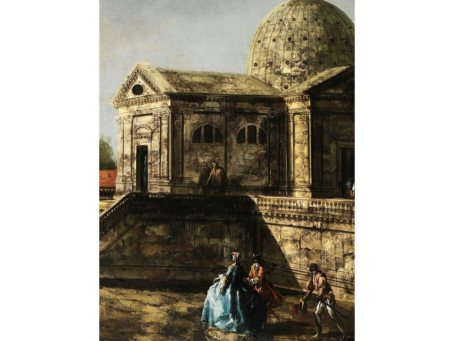 Detailabbildung: Michele Giovanni Marieschi (1696/1710 Venedig – 1743 ebenda) und Francesco Guardi (1712 – 1793) 