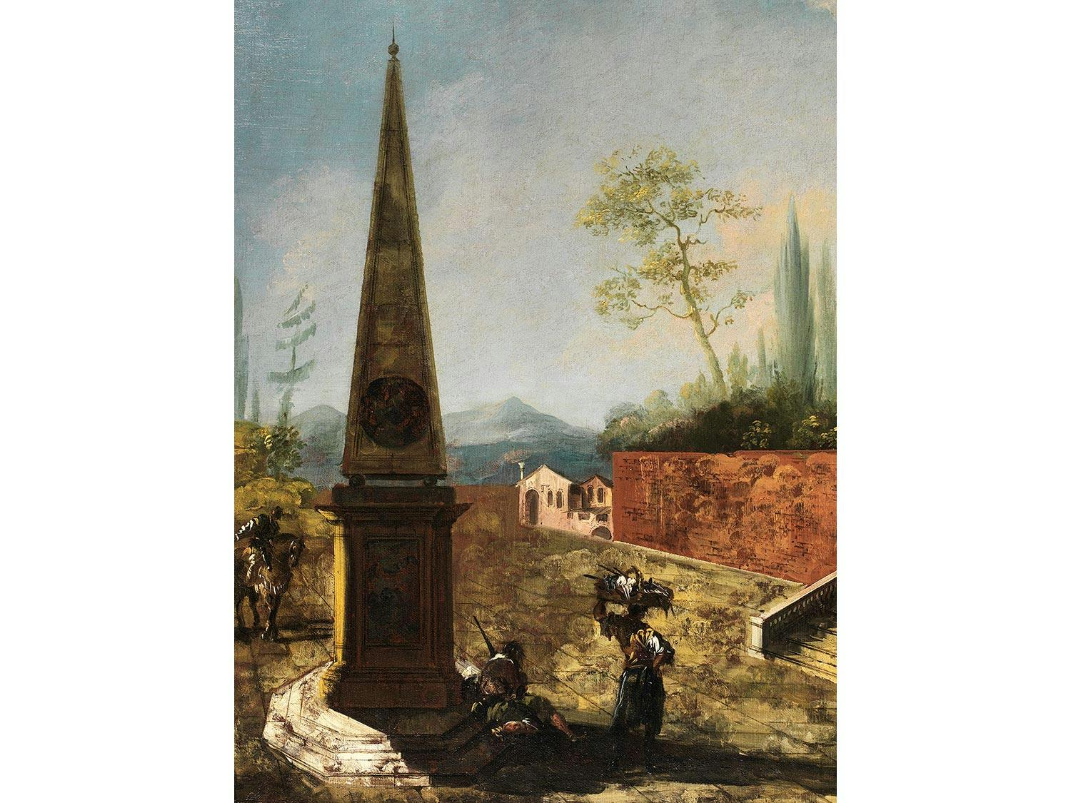 Detailabbildung: Michele Giovanni Marieschi (1696/1710 Venedig – 1743 ebenda) und Francesco Guardi (1712 – 1793) 