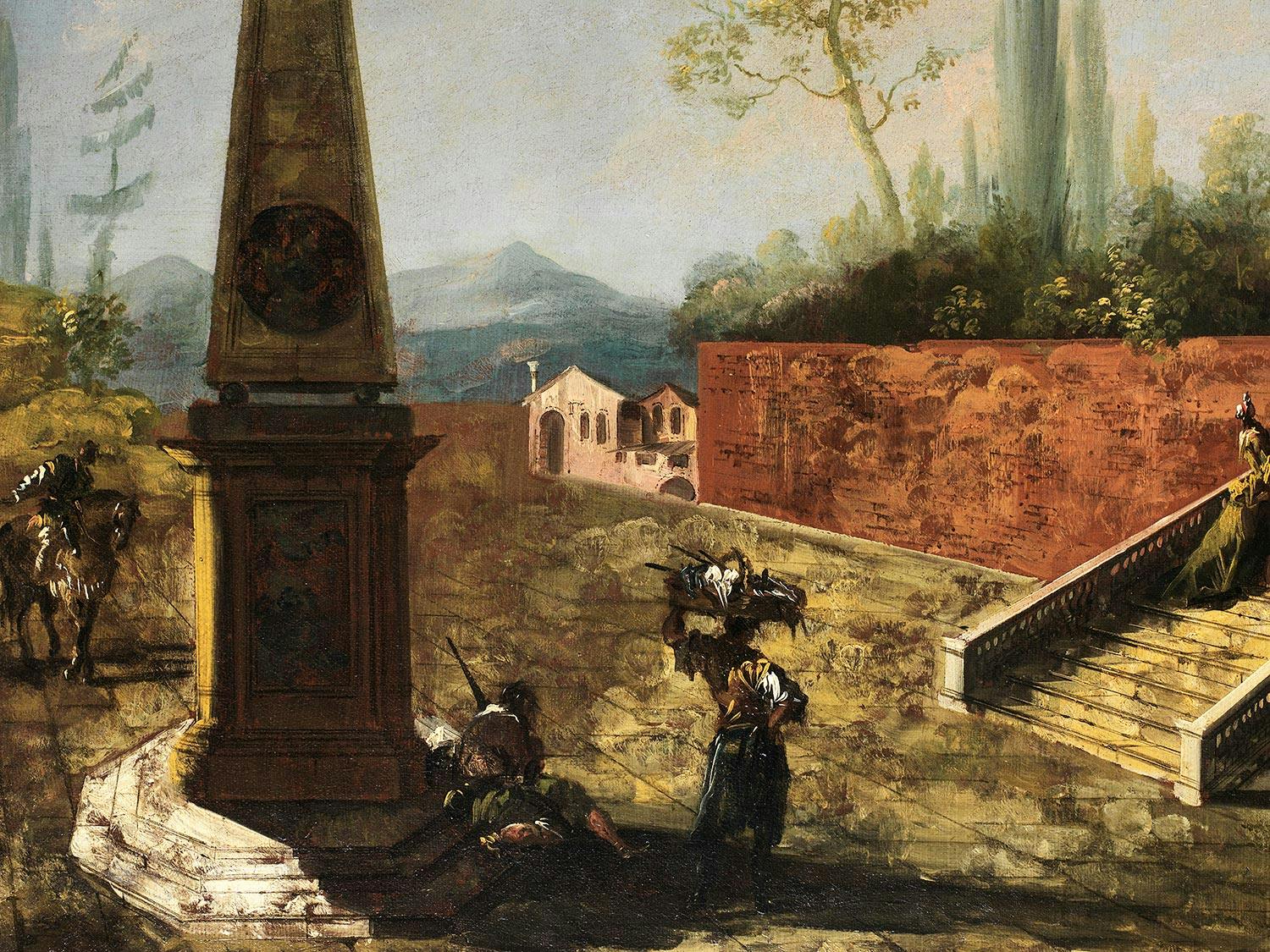 Detailabbildung: Michele Giovanni Marieschi (1696/1710 Venedig – 1743 ebenda) und Francesco Guardi (1712 – 1793) 