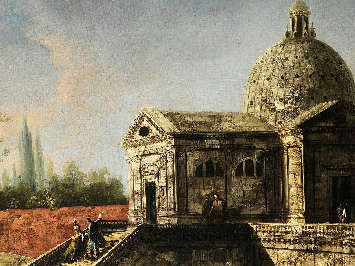 Detailabbildung: Michele Giovanni Marieschi (1696/1710 Venedig – 1743 ebenda) und Francesco Guardi (1712 – 1793) 