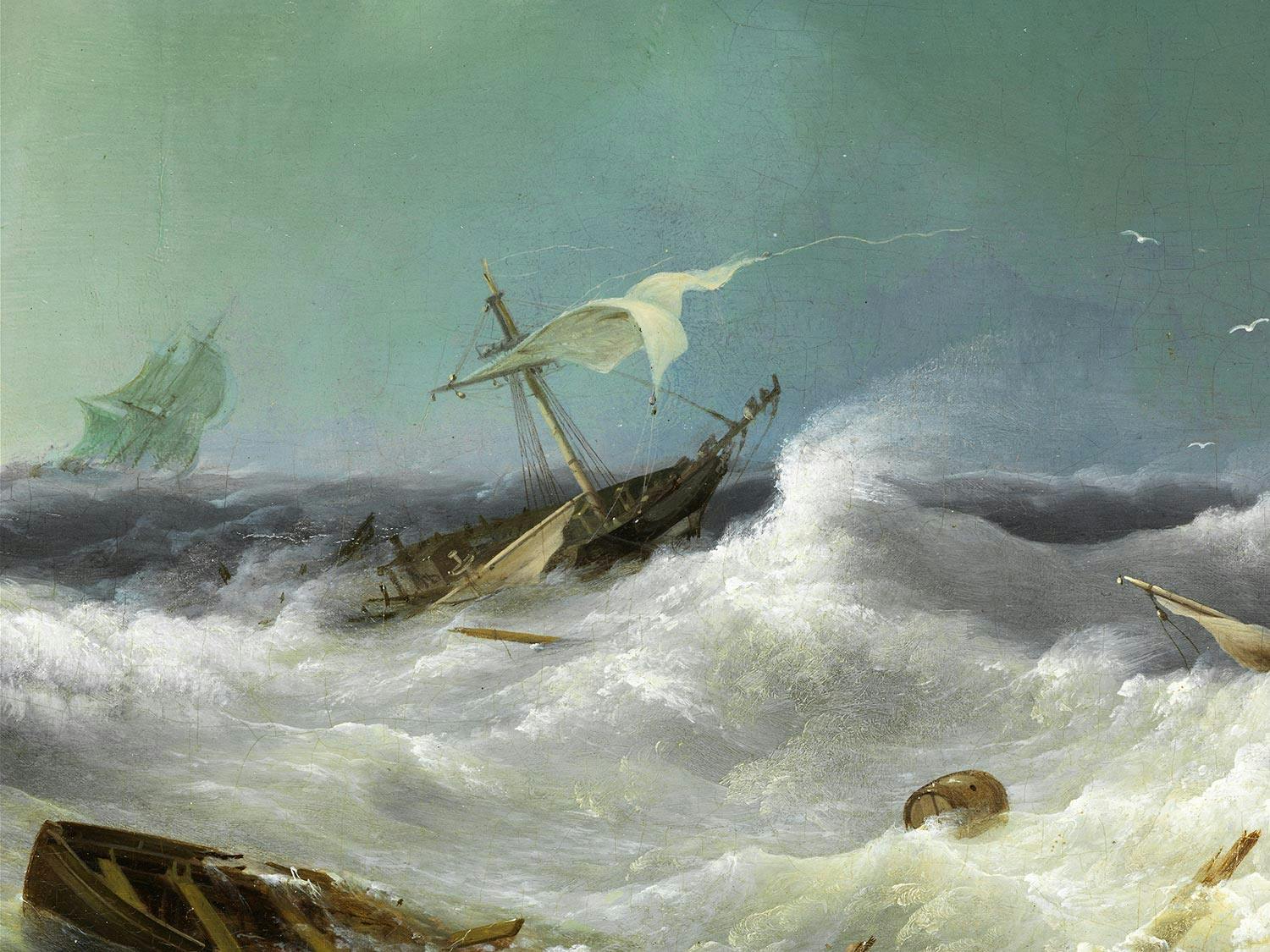 Detailabbildung: Hermanus Koekkoek d. Ä., 1815 Middelburg – 1882 Haarlem