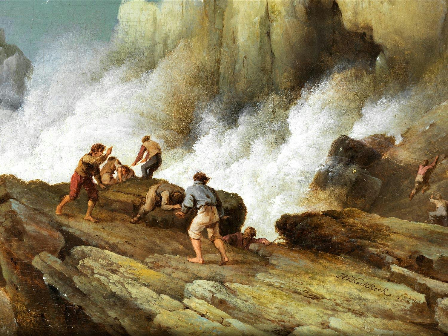 Detailabbildung: Hermanus Koekkoek d. Ä., 1815 Middelburg – 1882 Haarlem