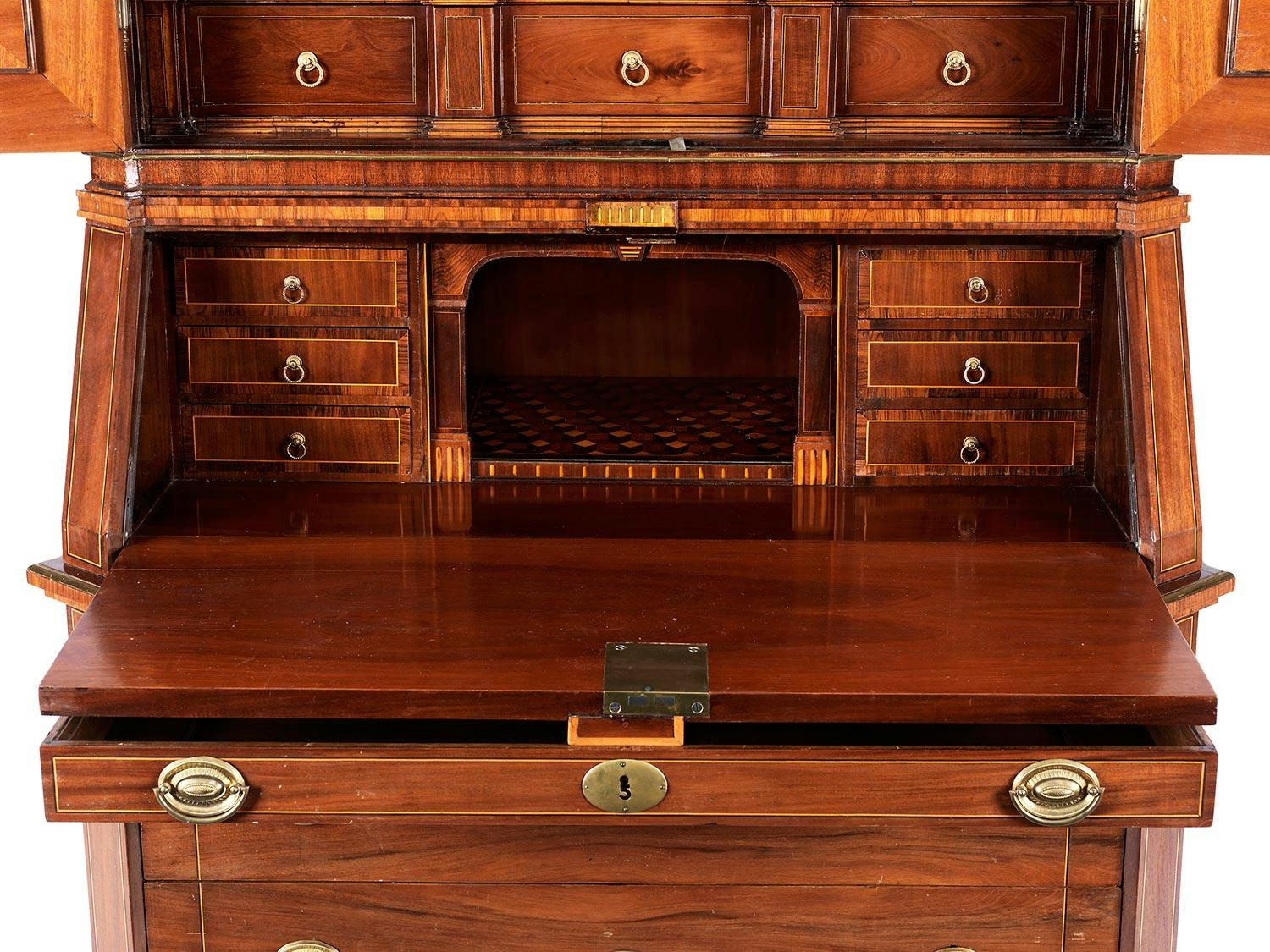 Detailabbildung: Bedeutender Dresdner Schreibsekretär