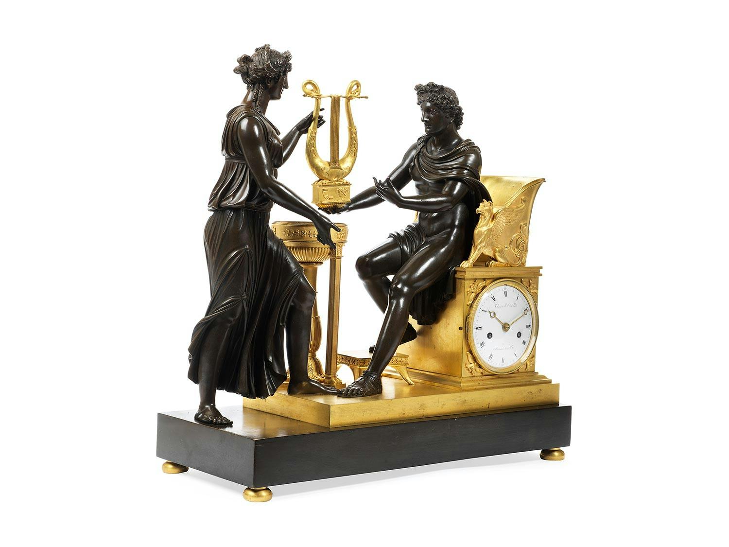 Detailabbildung: Große Empire-Pendule