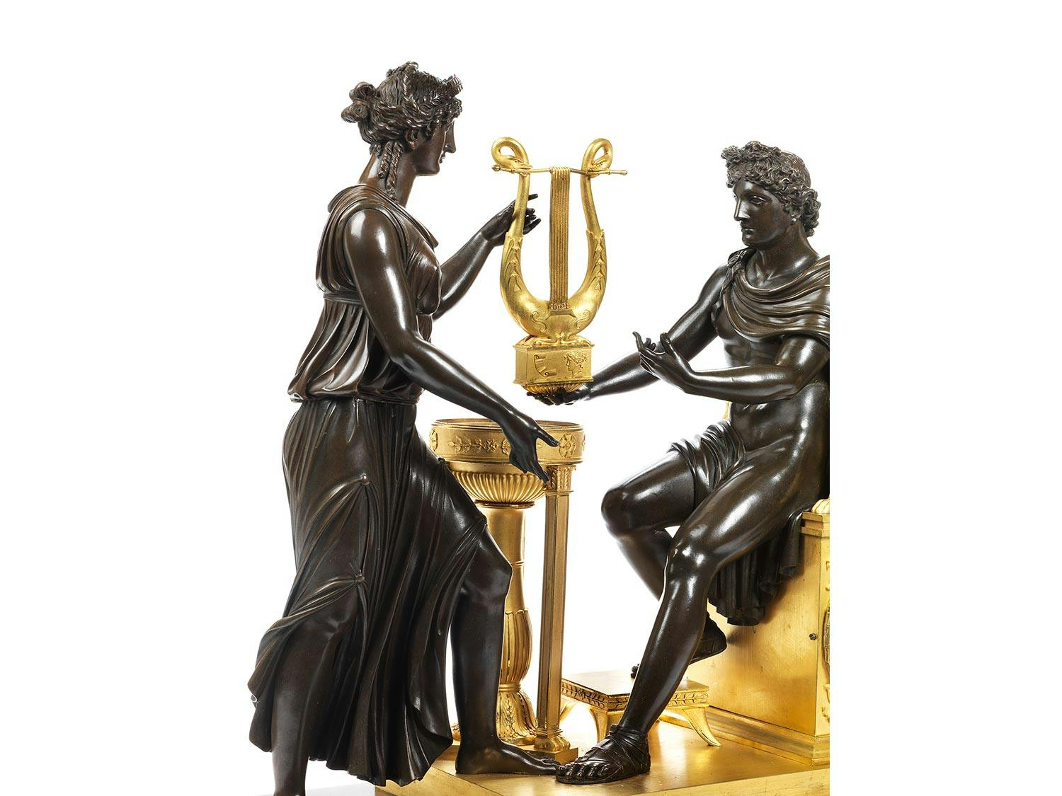 Detailabbildung: Große Empire-Pendule