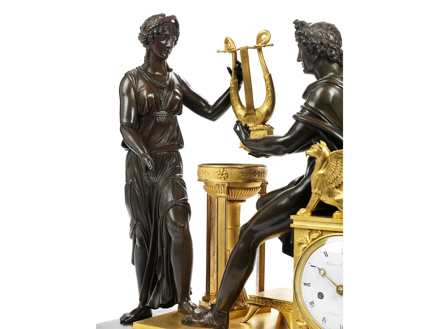 Detailabbildung: Große Empire-Pendule