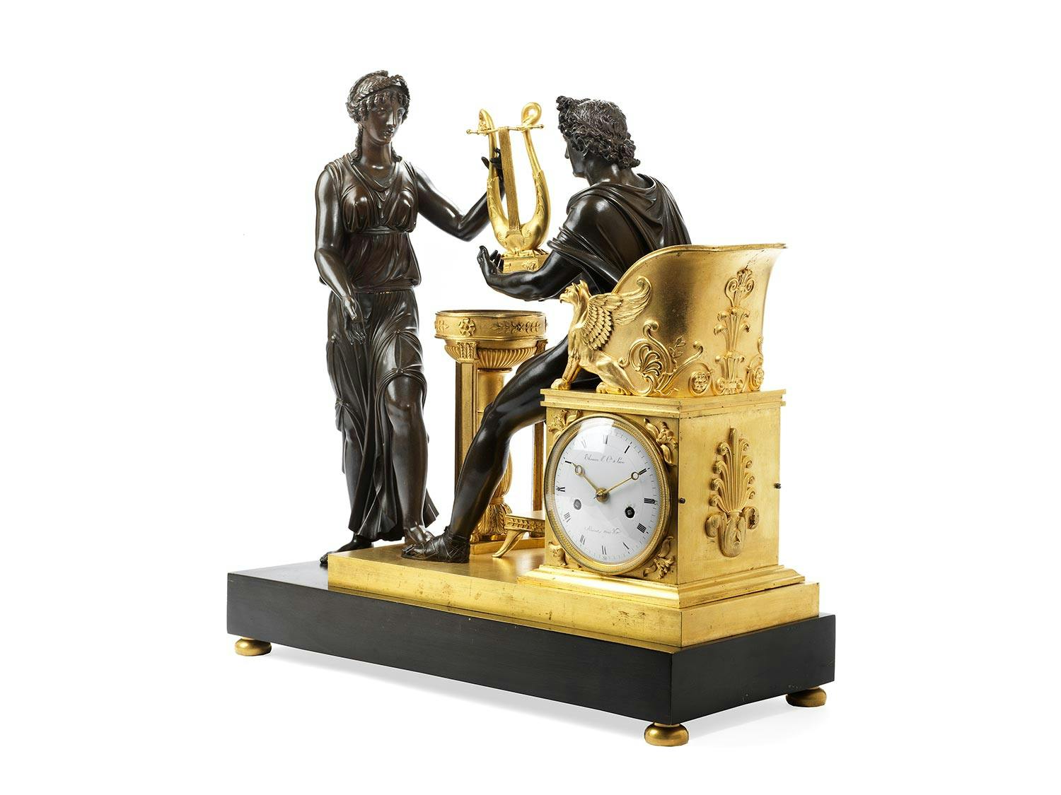 Detailabbildung: Große Empire-Pendule