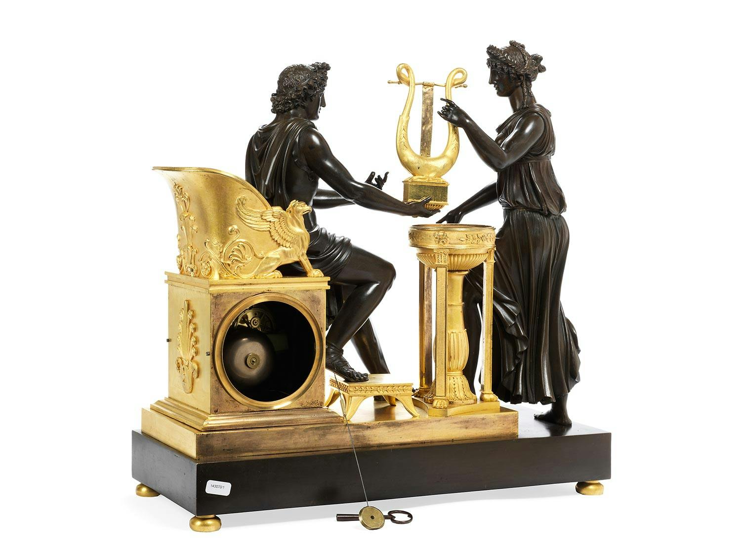 Detailabbildung: Große Empire-Pendule