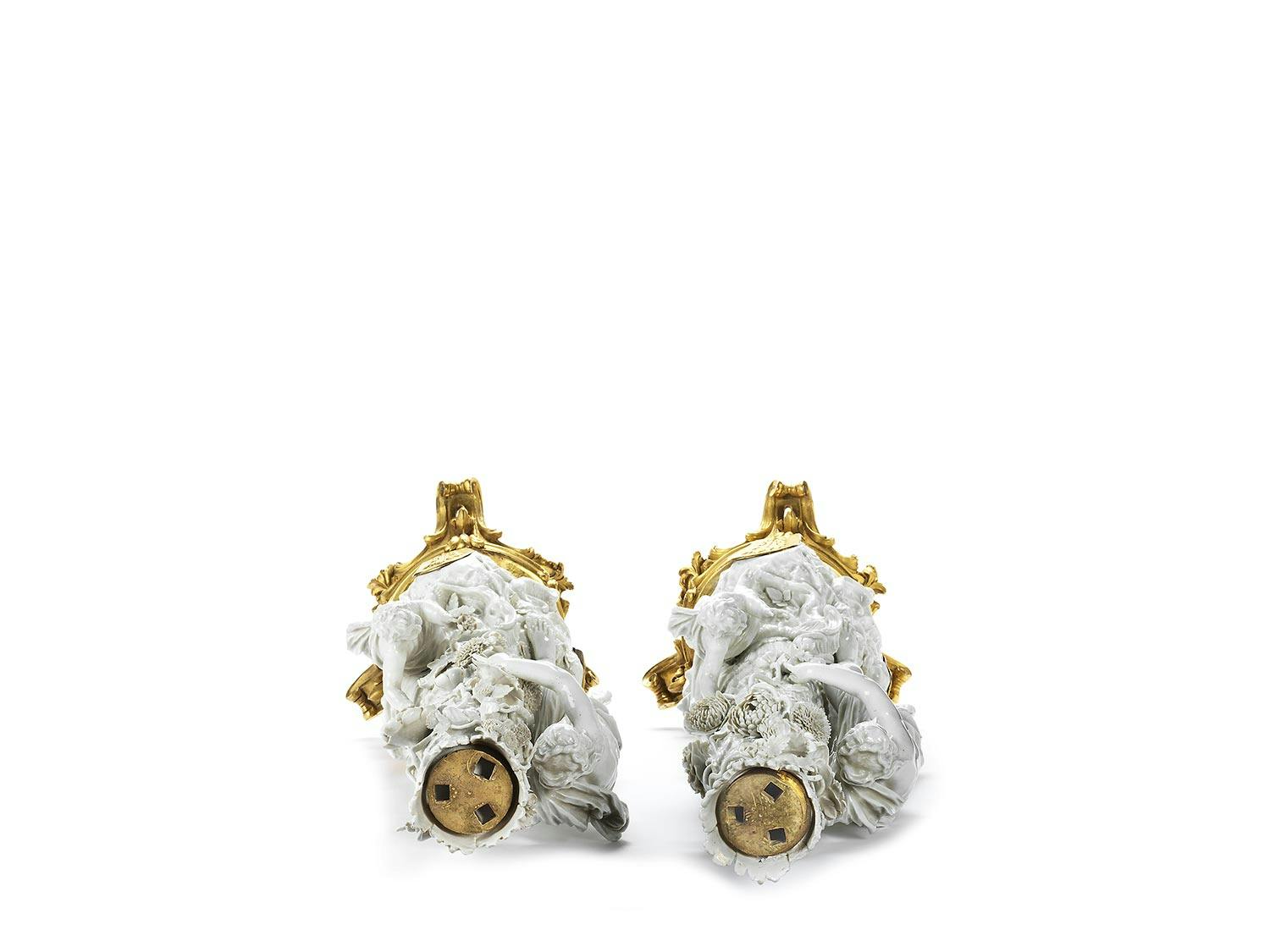 Detailabbildung: Paar seltene Porzellanobjekte