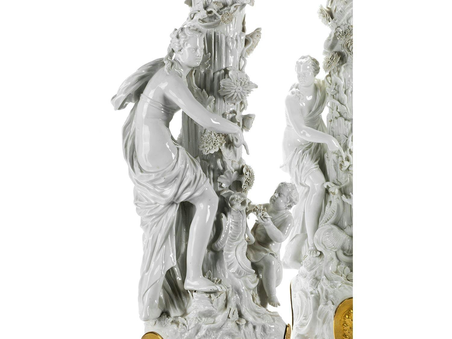 Detailabbildung: Paar seltene Porzellanobjekte