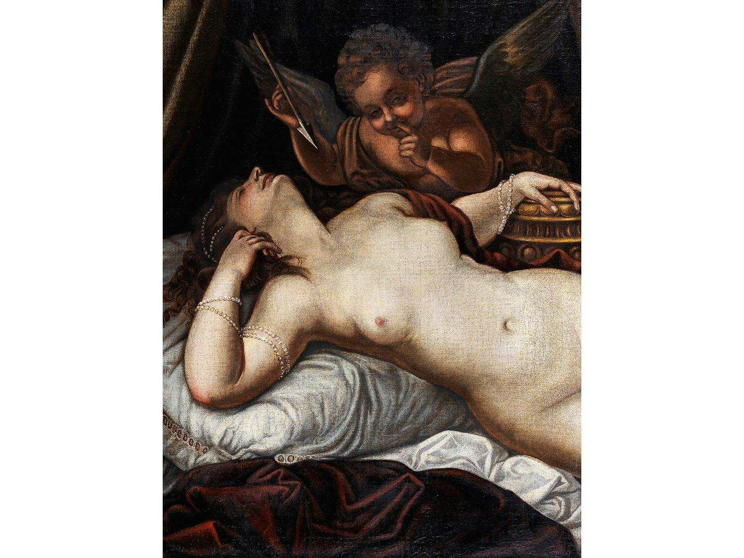 Detailabbildung: Italienischer Maler des 18. Jahrhunderts, im Stil des Jacopo Tintoretto (1518/19 – 1594)