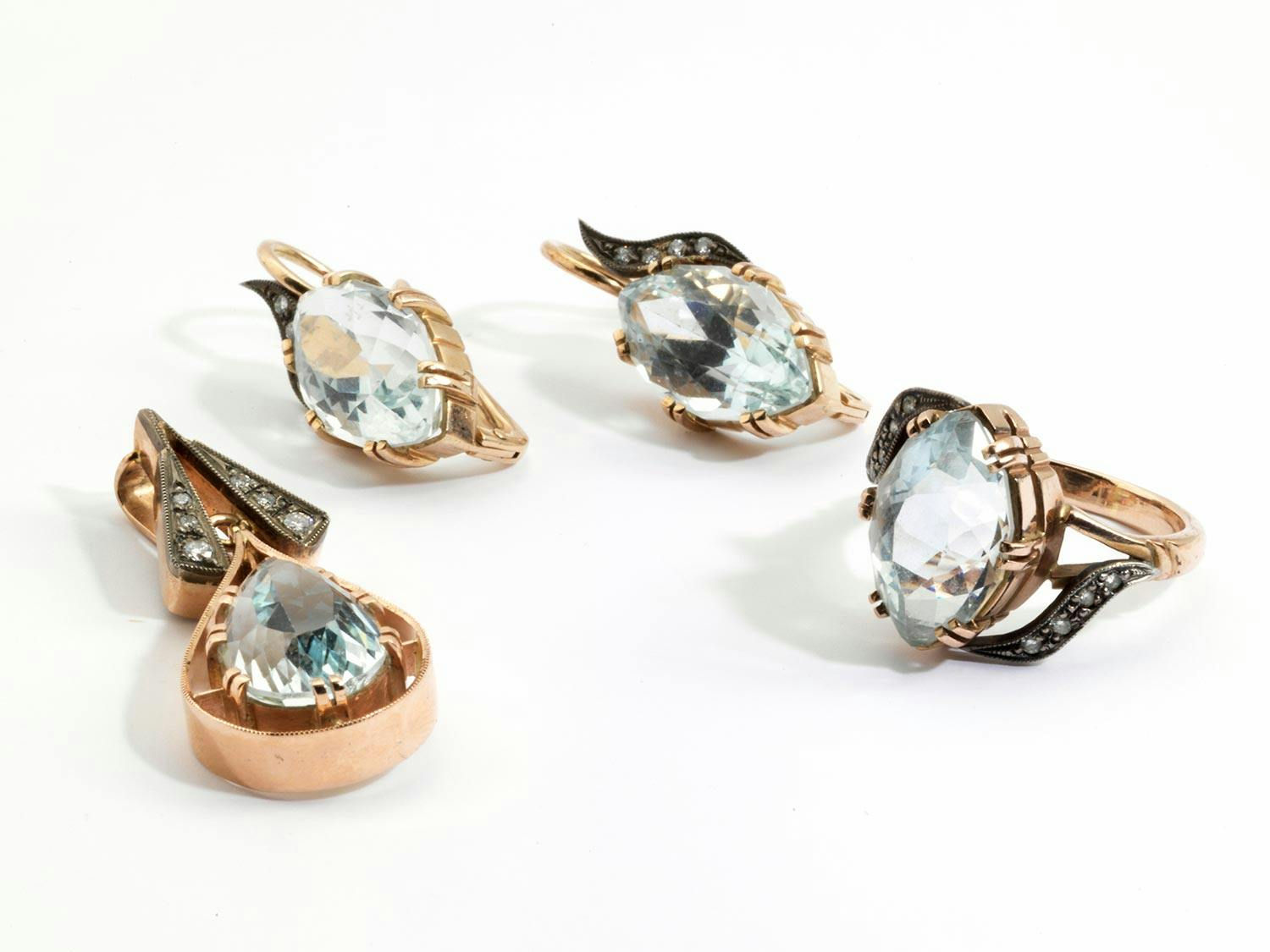 Detailabbildung: Beryll-Brillant-Set