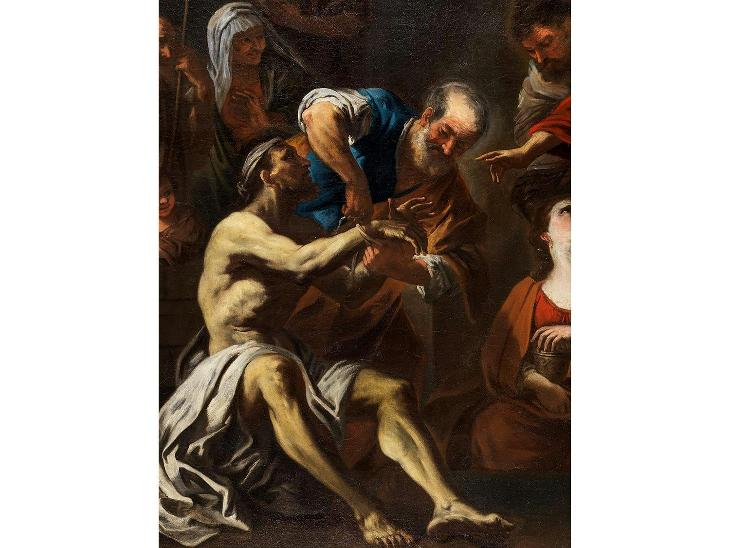 Detailabbildung: Luca Giordano, genannt „Luca Fa Presto“, 1634 Neapel – 1705 ebenda, zug.