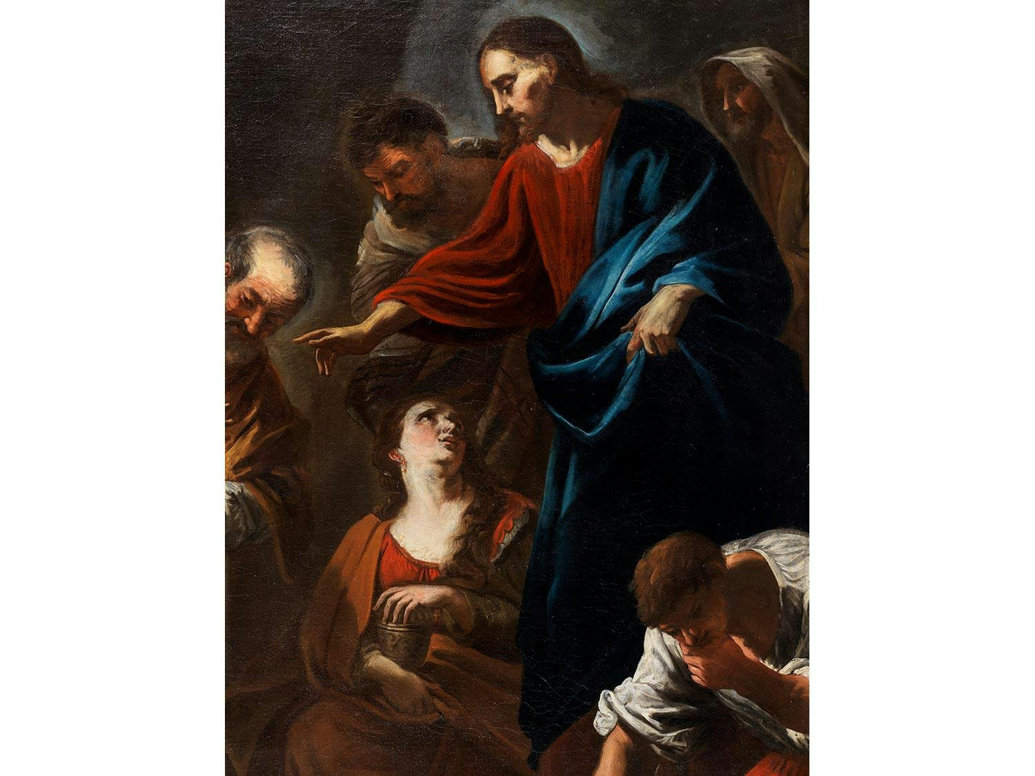 Detailabbildung: Luca Giordano, genannt „Luca Fa Presto“, 1634 Neapel – 1705 ebenda, zug.