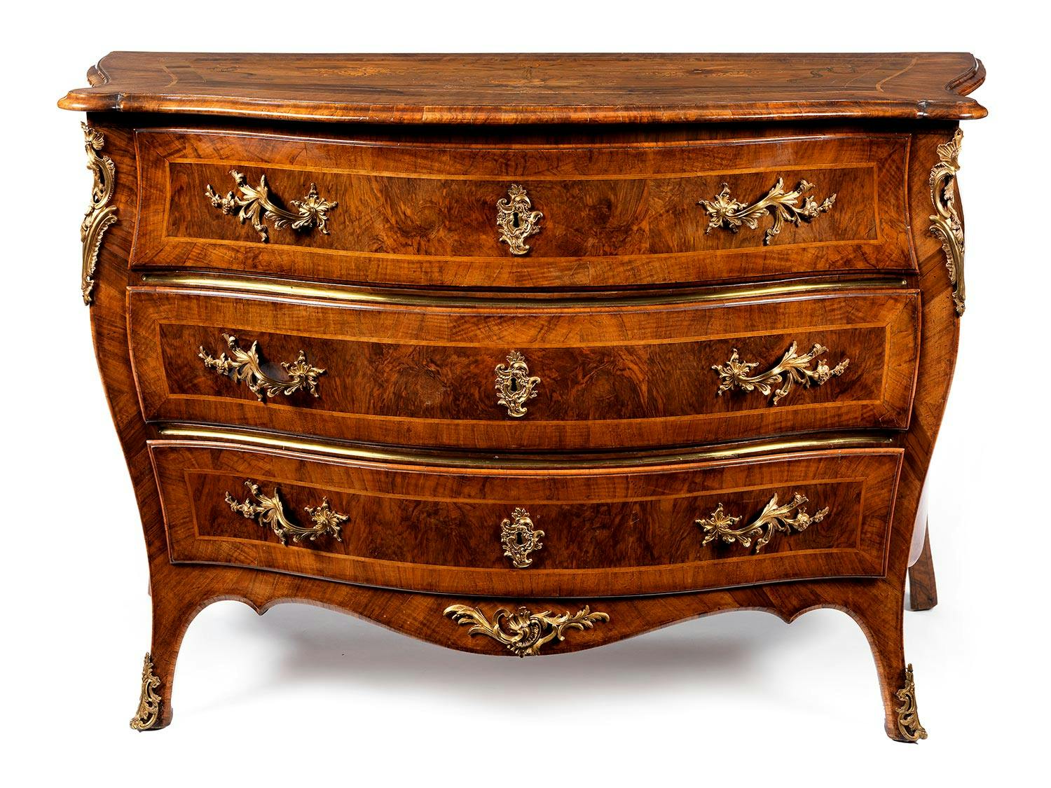 Detailabbildung: Neuwieder Barock-Kommode