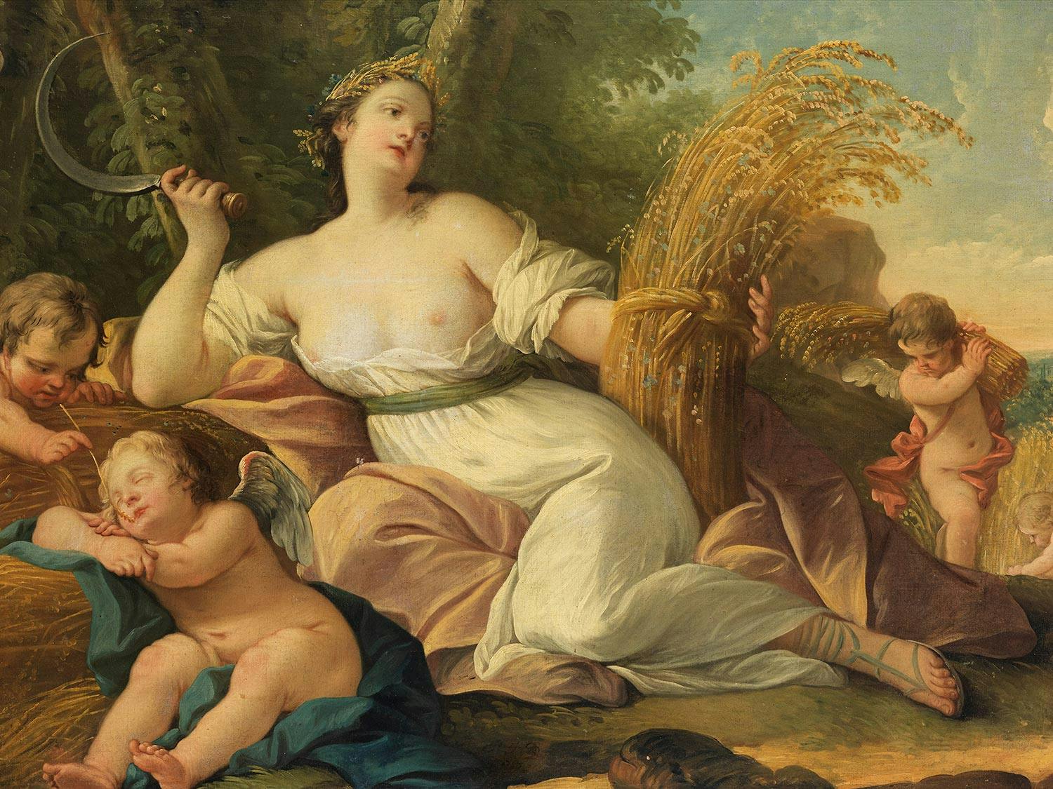 Detailabbildung: Jean-Baptiste Marie Pierre, 1713 Paris – 1789 ebenda, zug.