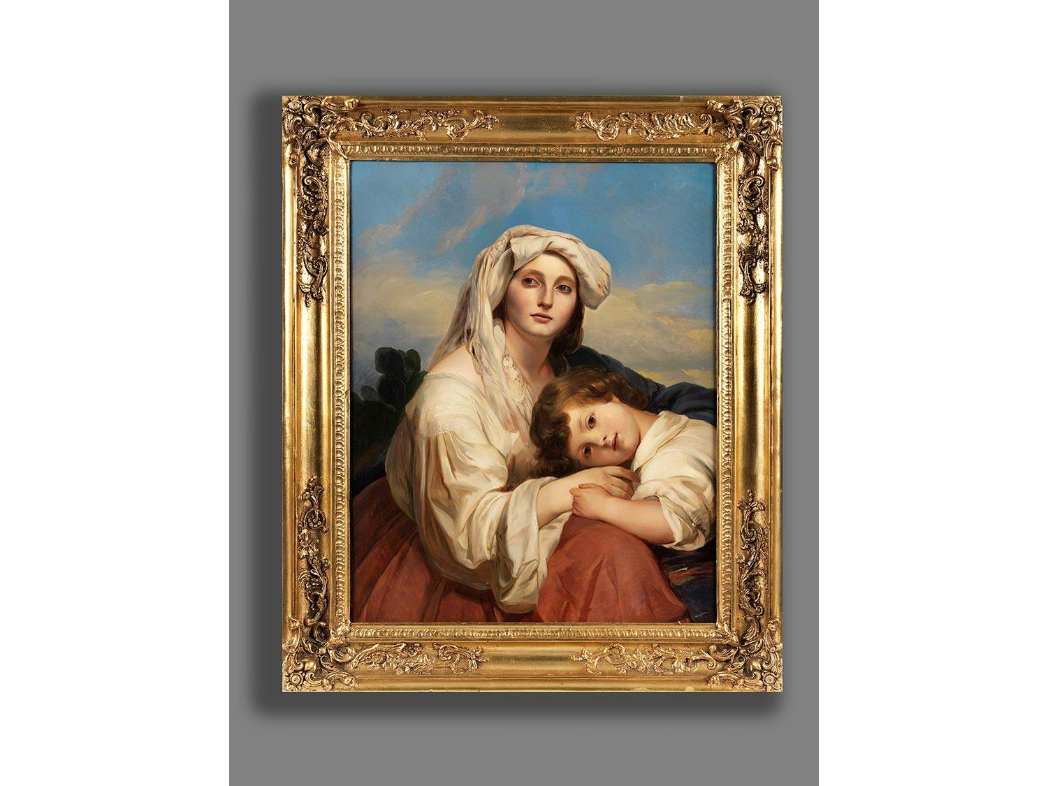 Detailabbildung: Franz Xaver Winterhalter, 1805 Menzenschwand – 1873 Frankfurt a.M., zug.