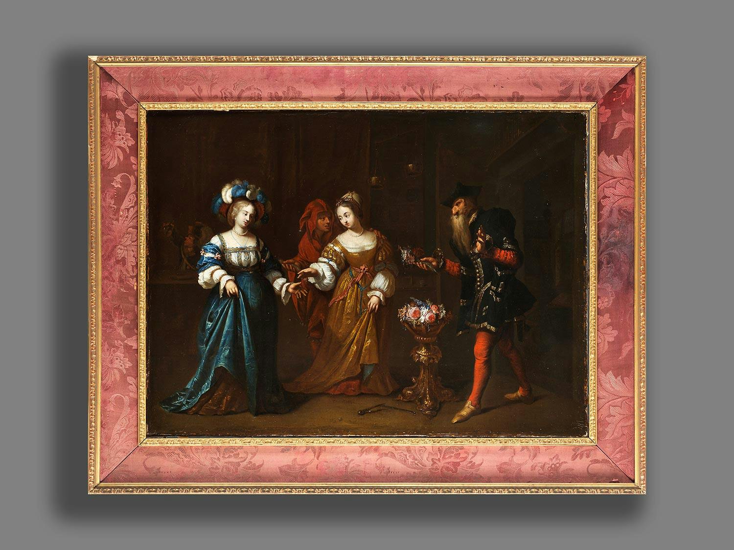 Detailabbildung: Caspar Netscher, 1635/39 Heidelberg – 1684 Den Haag, Kreis des