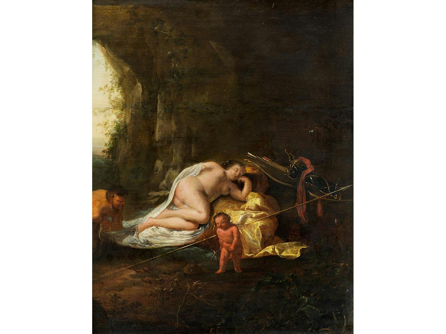 Cornelis van Poelenburgh (1594/95 – 1667), wohl in Kooperation mit Jan Both (um 1615 – 1652), zug.