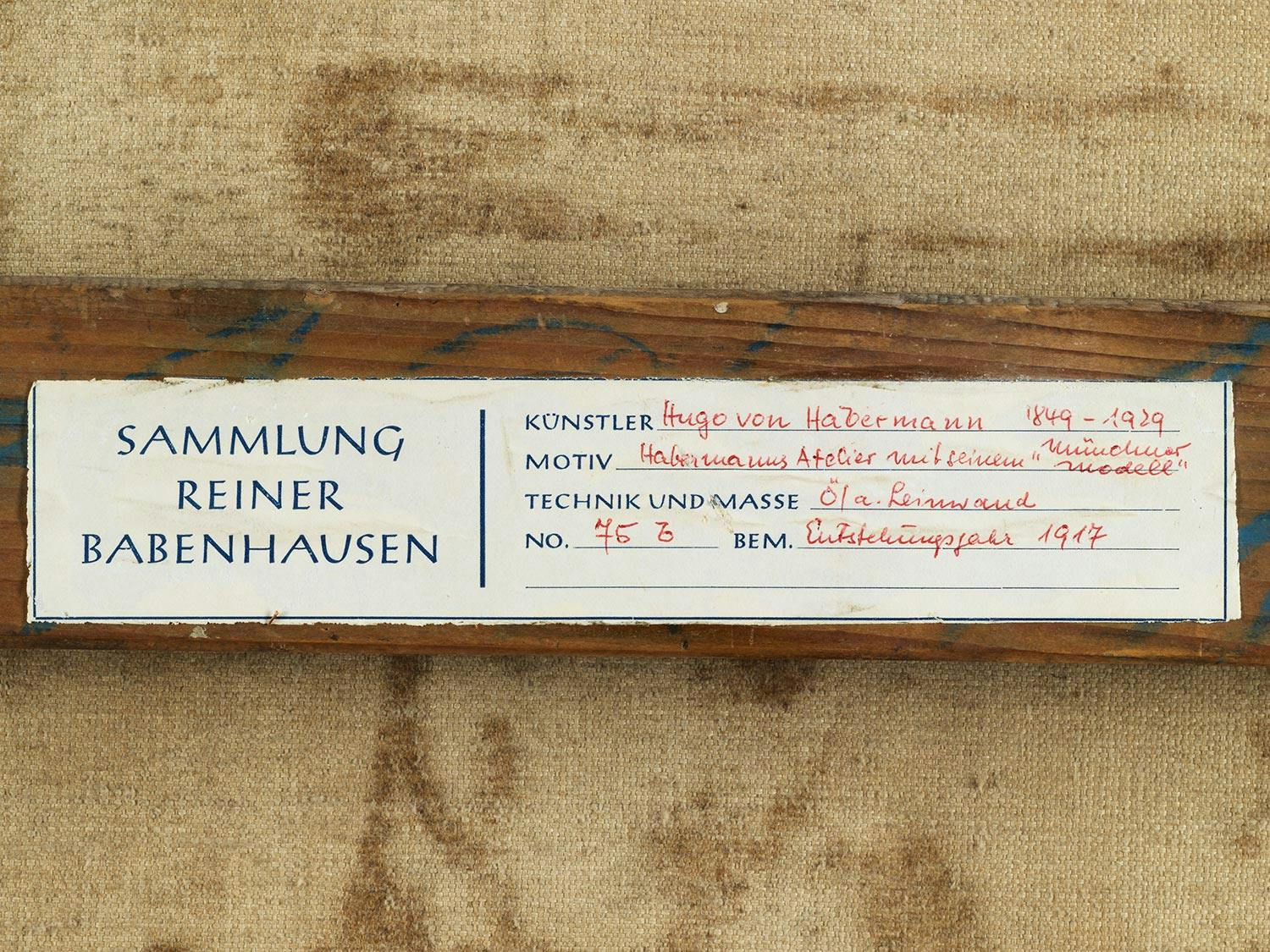 Detailabbildung: Hugo von Habermann, 1849 Dillingen – 1929 München