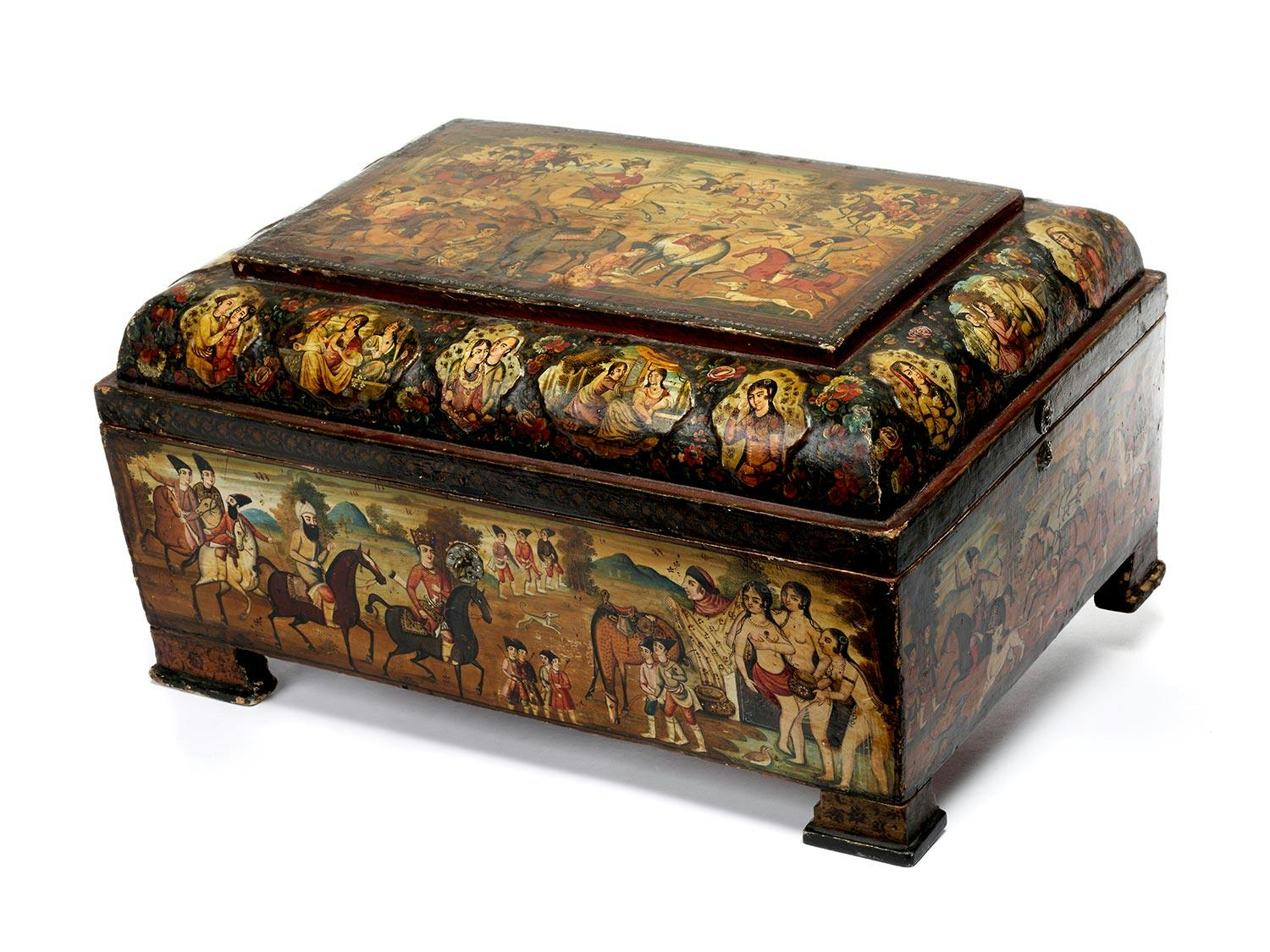 Seltene Quajar Schatulle