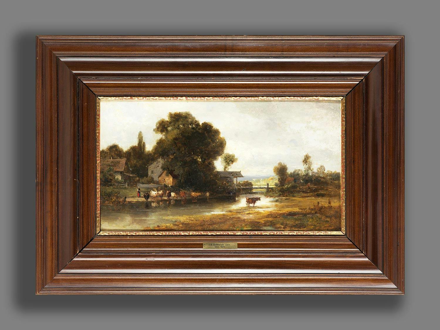 Detailabbildung: Eduard Schleich d. Ä., 1812 Haarbach – 1874 München